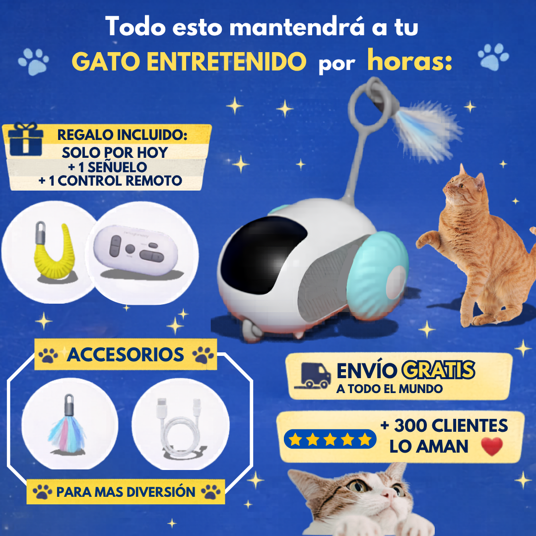 Catronix™ - Juguete inteligente que activa el instinto natural de tu gato